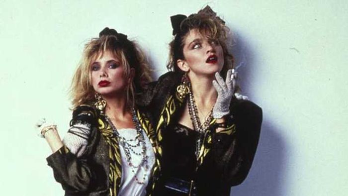 Rosanna Arquette and Madonna share the screen in the 1985 film 'Desperately Seeking Susan'.