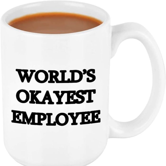 world's okayest employee mug