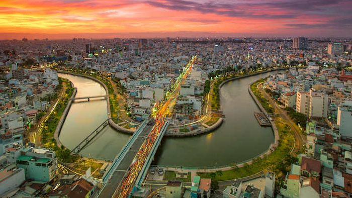 Ho Chi Minh City, previously called Saigon.