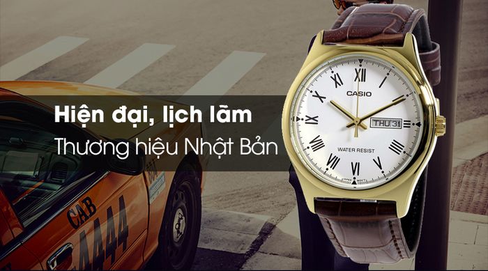 Đồng hồ nam Casio MTP-V006GL-7BUDF có thiết kế sang trọng và nam tính