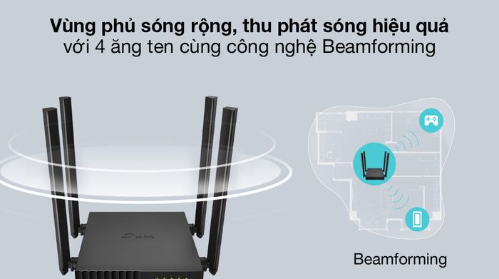 Beamforming - TP-Link Archer C54 Đen