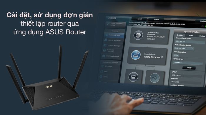 Thiết lập ASUS Router - Asus AX53U Đen