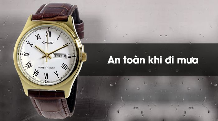 Đồng hồ nam Casio MTP-V006GL-7BUDF có hệ số chống nước 3 ATM