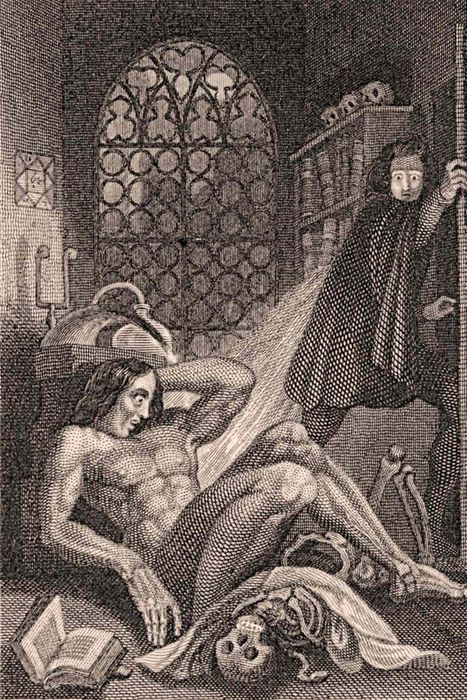 Frontispiece to Frankenstein by Mary Shelley