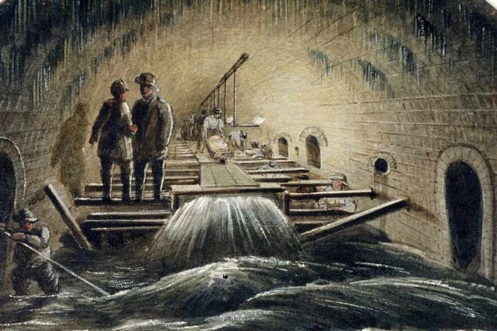 Fleet River, London, 1854. Artist: Anonymous