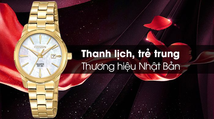 Đồng hồ nữ Citizen EU6072-56D có kiểu dáng trẻ trung