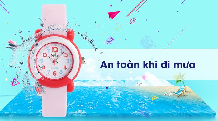 Đồng hồ trẻ em Smile Kid SL018-01 có hệ số chống nước 3 ATM