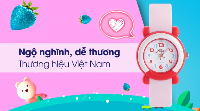 Đồng hồ trẻ em Smile Kid SL018-01 mang nét đáng yêu