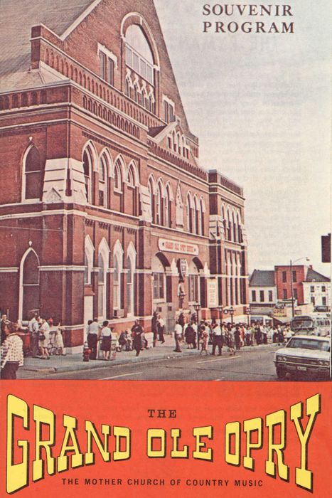 A Memento Program From The Grand Ole Opry