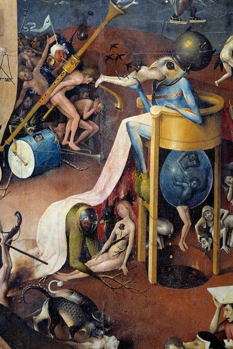 Close-up of Hell from The Garden of Earthly Delights by Hieronymus Bosch