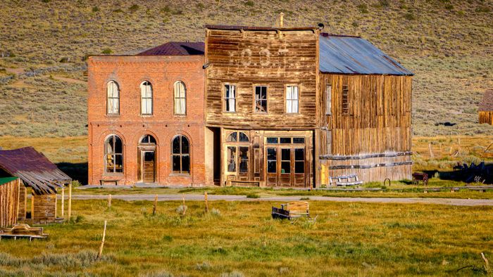 IOOF Building in Bodie, California.