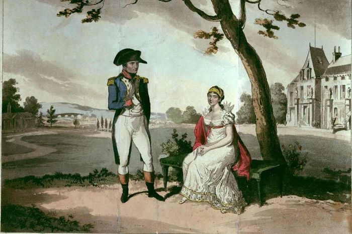 Joséphine and Napoleon enjoying their garden.