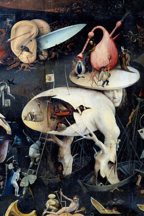 Close-up of Hell from The Garden of Earthly Delights by Hieronymus Bosch