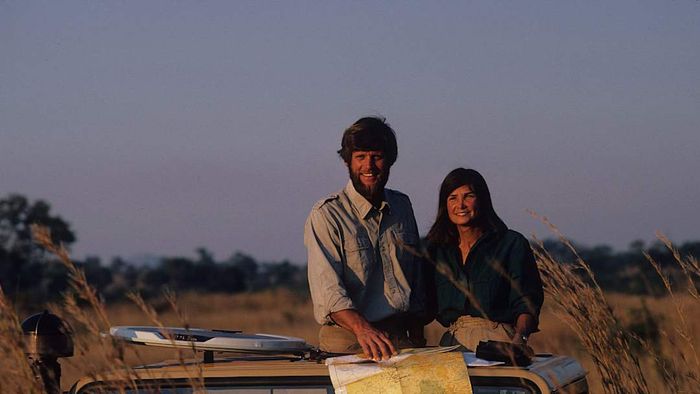 Mark and Delia Owens during their time in Zambia