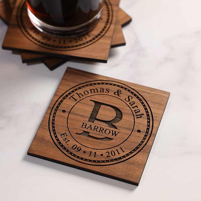 NakedWoodWorks Personalized Cutting Board showcased on a flat surface.