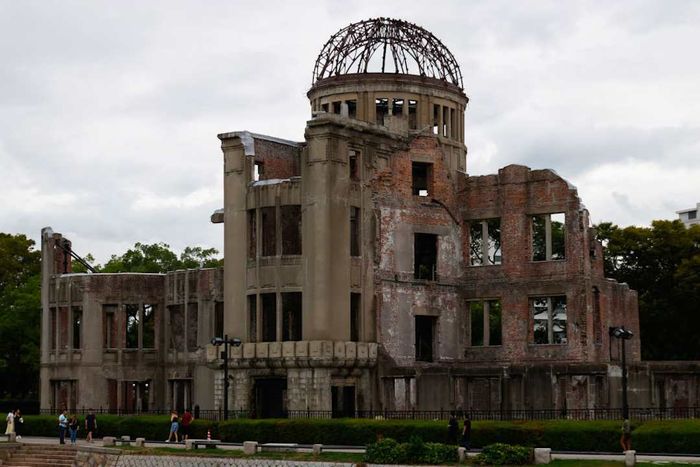 A view of the World Heritage-listed A-bomb Dome located...