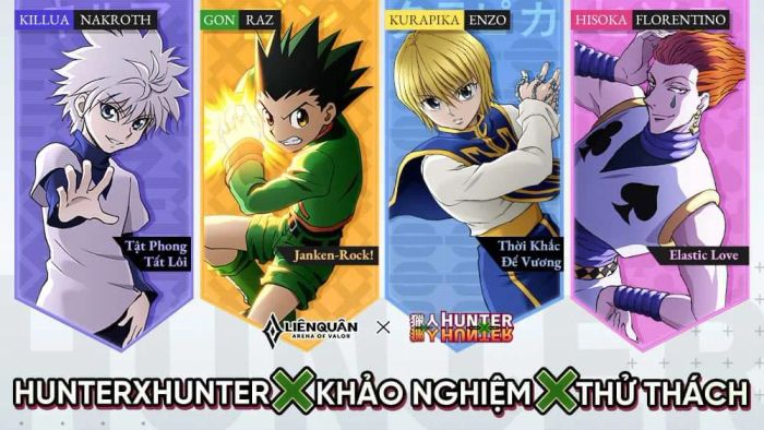 Trang phục hợp tác đặc biệt với thương hiệu Hunter x Hunter