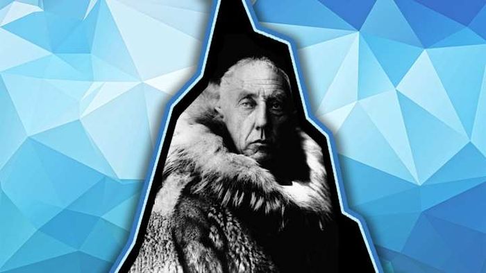 Roald Amundsen thriving in his element.