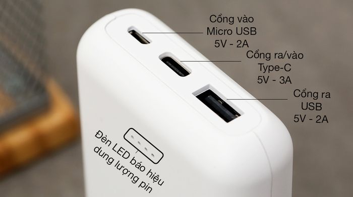 Pin sạc dự phòng Polymer 10000mAh Type C AVA+ DS2107 - Kết nối đa thiết bị, sạc hiệu quả cùng 3 cổng kết nối thông dụng