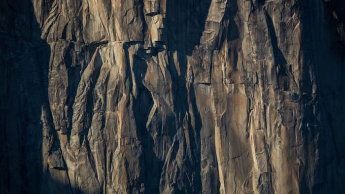 The face of Yosemite Valley's El Capitan, which you can definitely take for granite. (It's granite.)