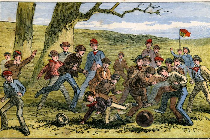 A 19th-century football match, perhaps?