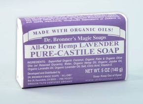 Dr. Bronner's Magic Soap, an organic soap option.