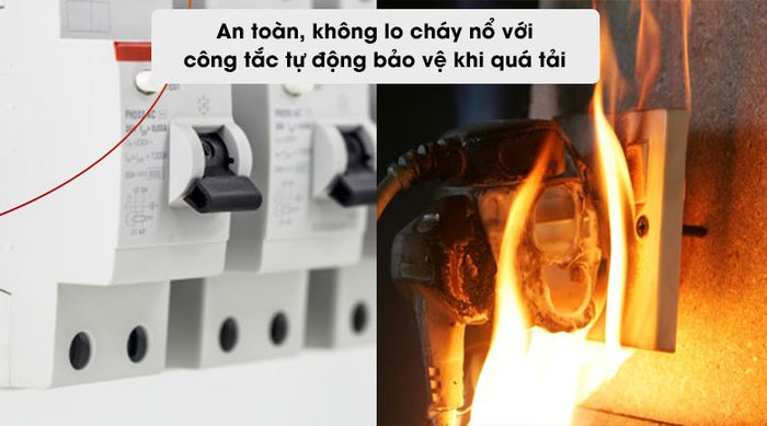 Ổn áp ROBOT 1Pha 1KVA GR01K140 - Công tắc quá tải