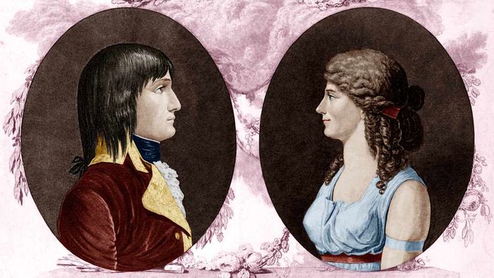 Napoleon and Joséphine at their wedding ceremony.