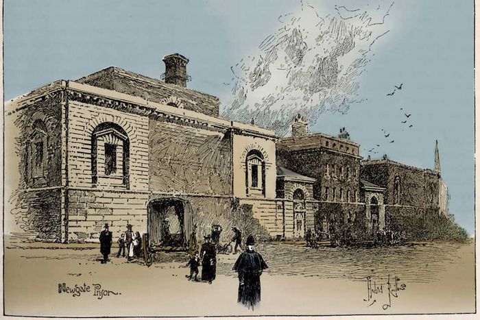 Newgate Prison, London, 1900