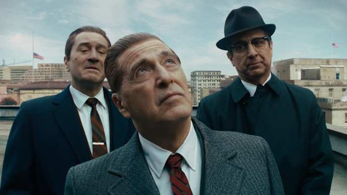 Pictured from left to right: Robert De Niro, Al Pacino, and Ray Romano in Martin Scorsese’s ‘The Irishman.’