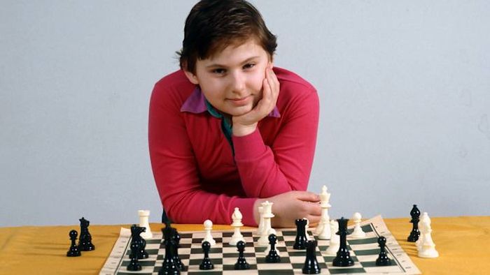 Hungarian chess genius Judit Polgar in 1986
