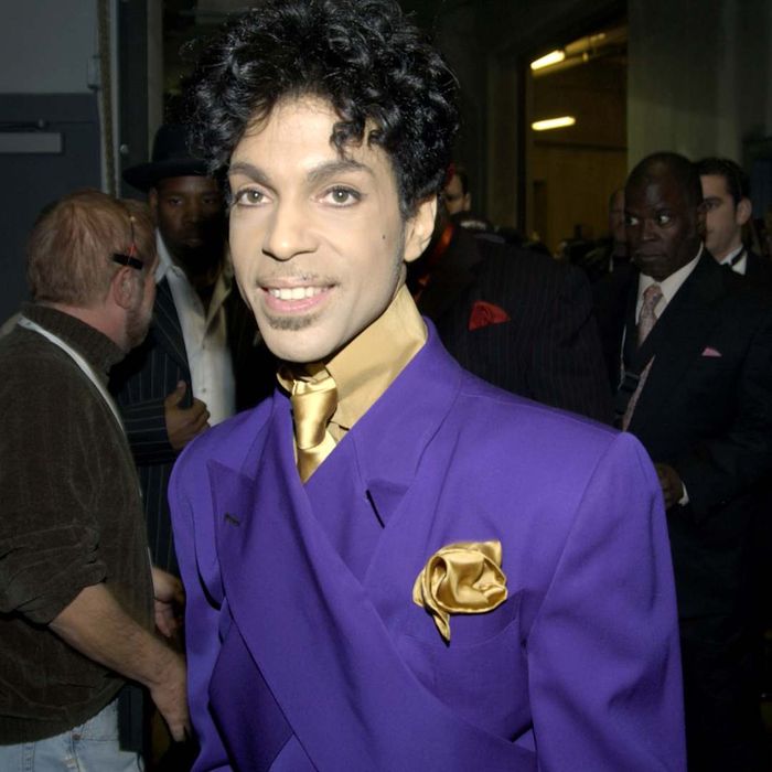Prince attends the 46th Annual GRAMMY Awards in 2004.