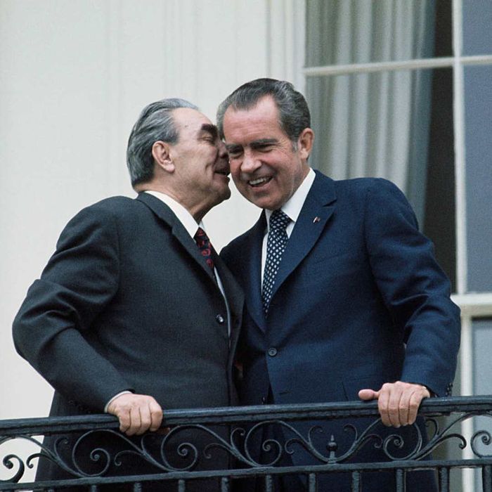 Leonid Brezhnev and Richard Nixon