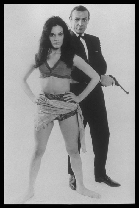 On the set of From Russia with Love