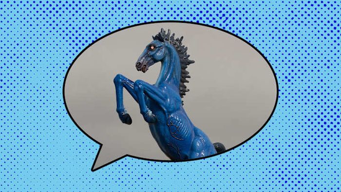 Meet Denver Airport's iconic 'Mustang' statue, famously nicknamed 'Blucifer' by the locals.