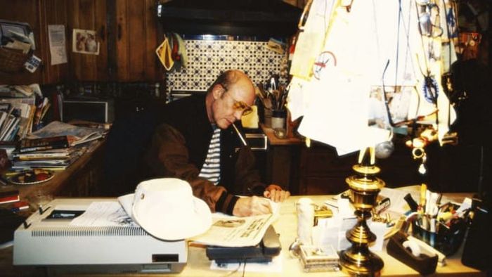 A photograph of the iconic author and journalist Hunter S. Thompson.