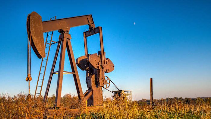Oil-rich fields like the one depicted here were at the heart of the Teapot Dome Scandal during the 1920s.