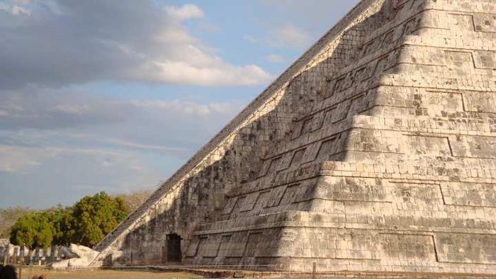During the equinox, a shadowy serpent emerges at Chichen Itza.