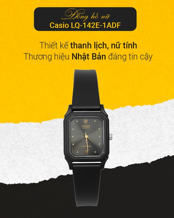 Tổng quan về đồng hồ Nữ Casio LQ-142E-1ADF