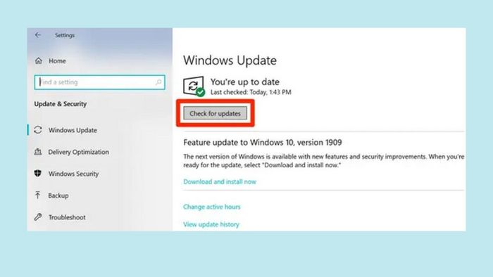 Cách sửa lỗi Alienware Command Center đơn giản qua việc kiểm tra bản cập nhật Windows, bước 2