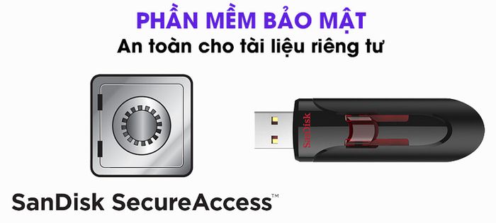 USB 3.0 16GB Sandisk CZ600 - Tích hợp phần mềm SanDisk SecureAccess