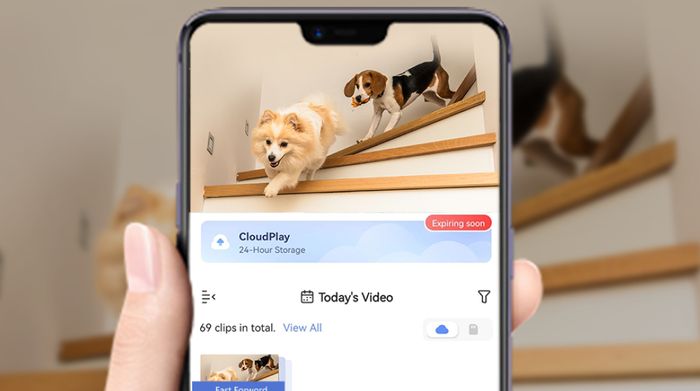 Camera IP 360 Độ 5MP EZVIZ H6 - Dễ dàng điều khiển camera qua ứng dụng