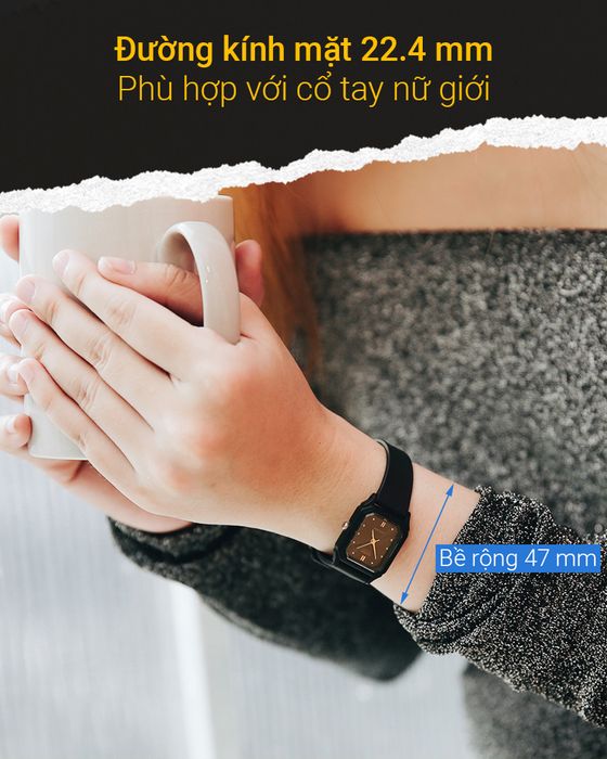 Trên tay Đồng hồ Nữ Casio LQ-142E-1ADF