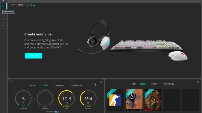 Các tính năng nổi bật của Alienware Command Center
