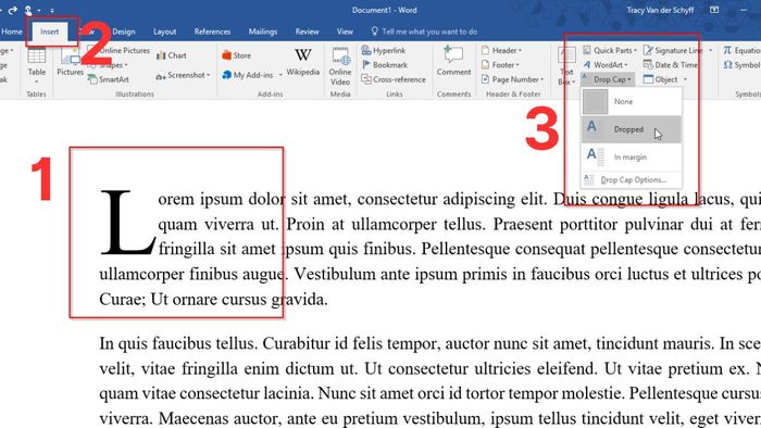 Hướng dẫn cách tạo Drop Cap trong Word đơn giản