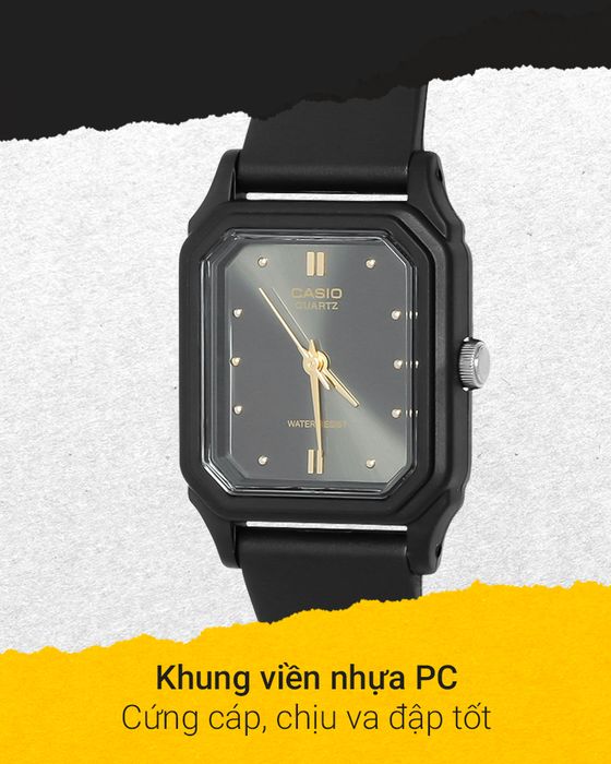 Đồng hồ Nữ Casio LQ-142E-1ADF có khung viền bền bỉ
