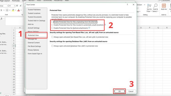 Cách khắc phục lỗi file Excel không sửa được - Phương pháp 3 bước 3