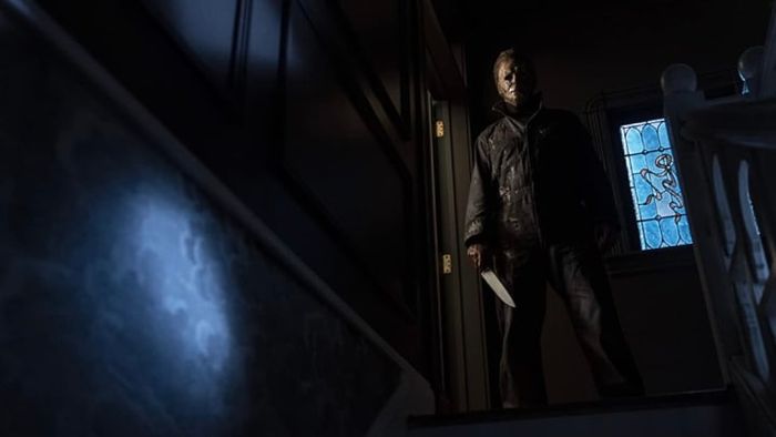James Jude Courtney takes center stage in Halloween Kills (2021).