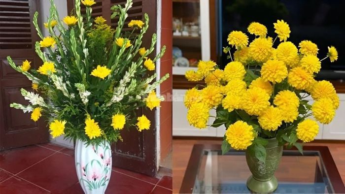 Hoa cúc vàng - loại hoa được ưa chuộng hàng đầu trong lễ cúng khai trương