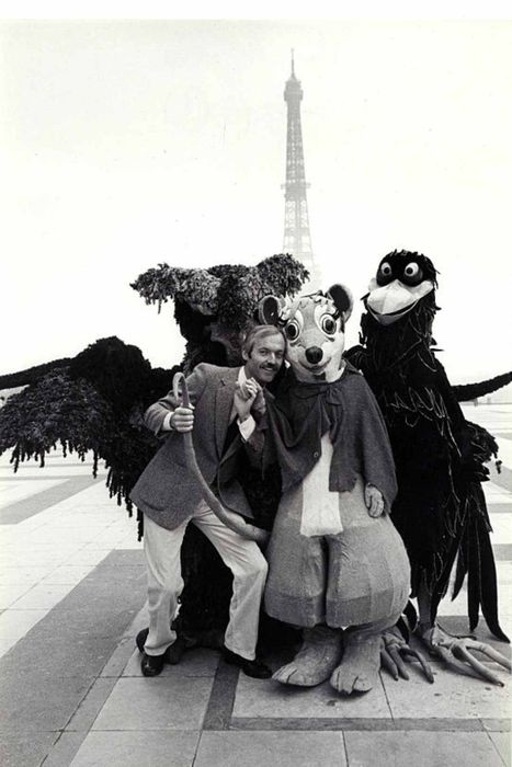 Don Bluth and Brisby in Paris